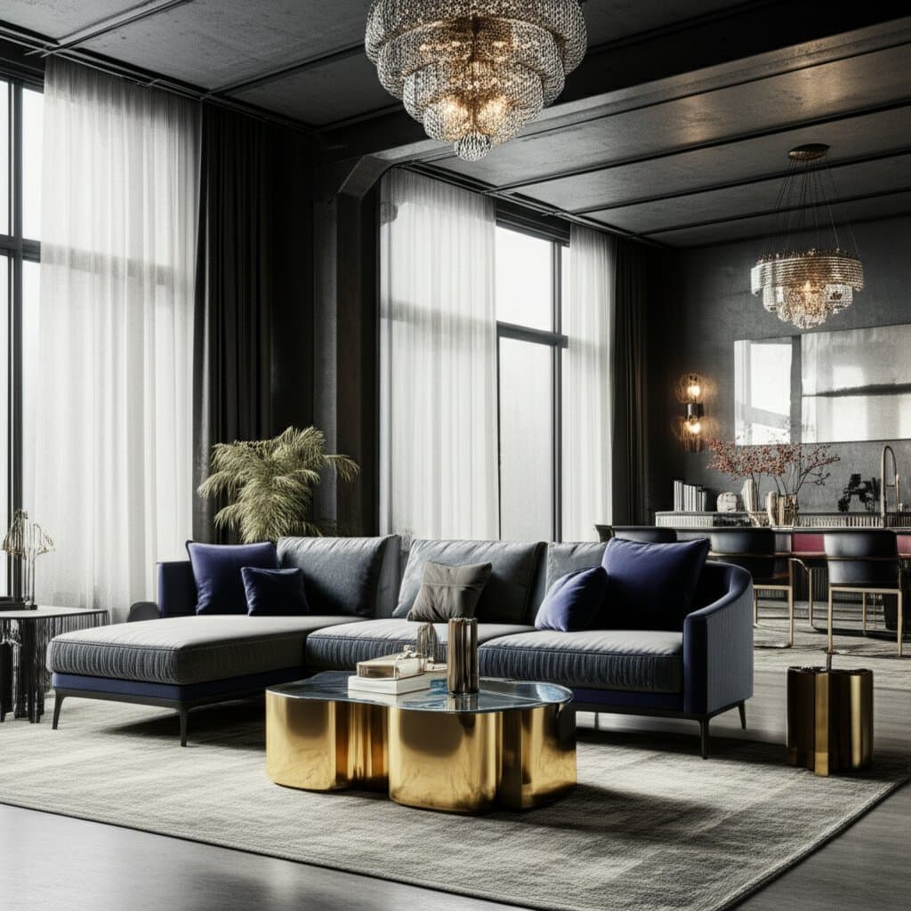 Featured image for Balancing Raw Steel and Crystal in Your Home