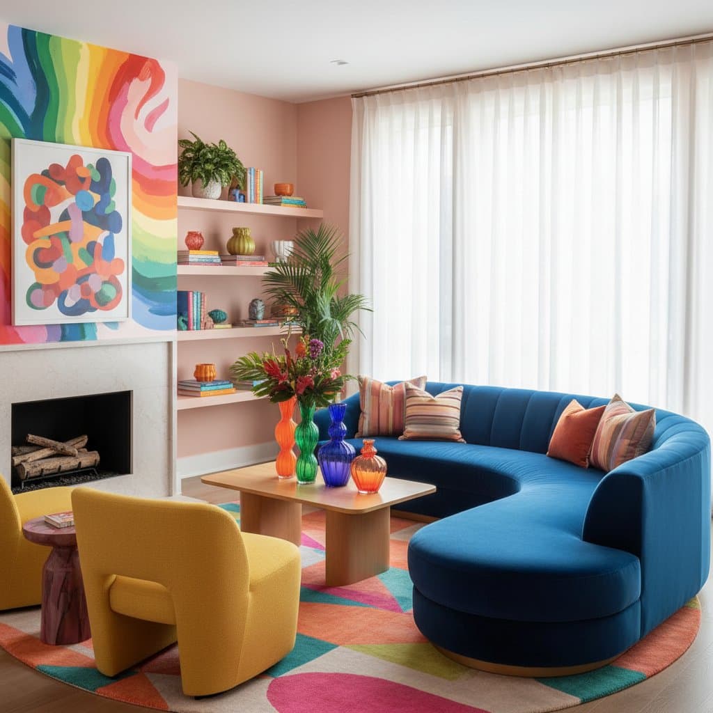 Featured image for Bright Colors Replace Beige: Dopamine Decor in 2025