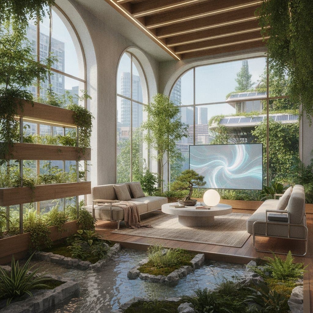 Featured image for Solarpunk Homes Merge Clean Energy With Nature