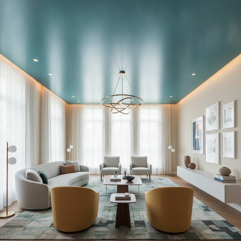 Featured image for Why Colorful Ceilings Are the New Design Focus