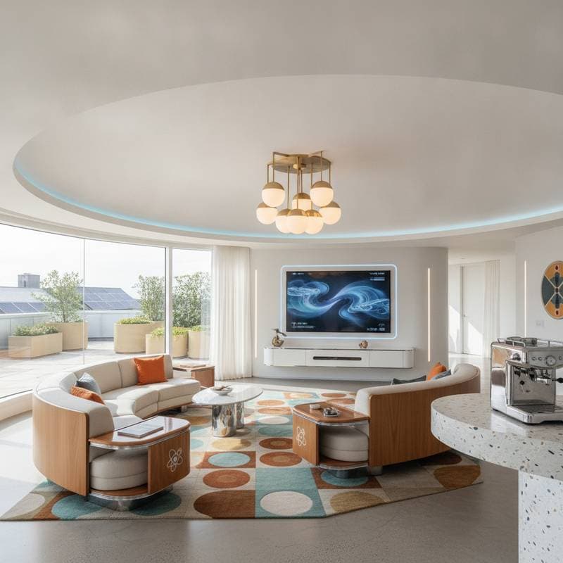 Featured image for Retro-Futurism Brings Space-Age Warmth to Modern Homes